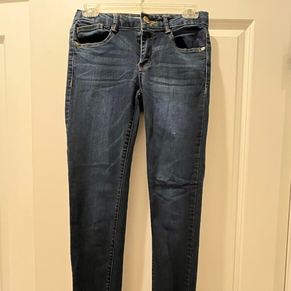 Altar'd State Blue High-Rise Skinny Denim Jeans Juniors Size 3 - Picture 1 of 3